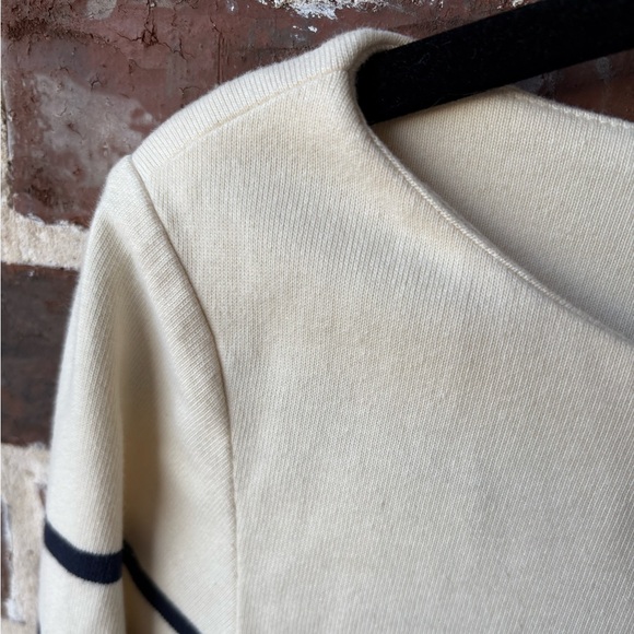 J. McLaughlin Sylvia Boatneck Breton Stripe Shift Dress Size Medium - Picture 4 of 11